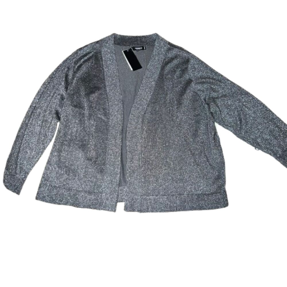 Premise NWT Metallic 3/4 Sleeve Stretchy Cardigan Size 1X- $58
